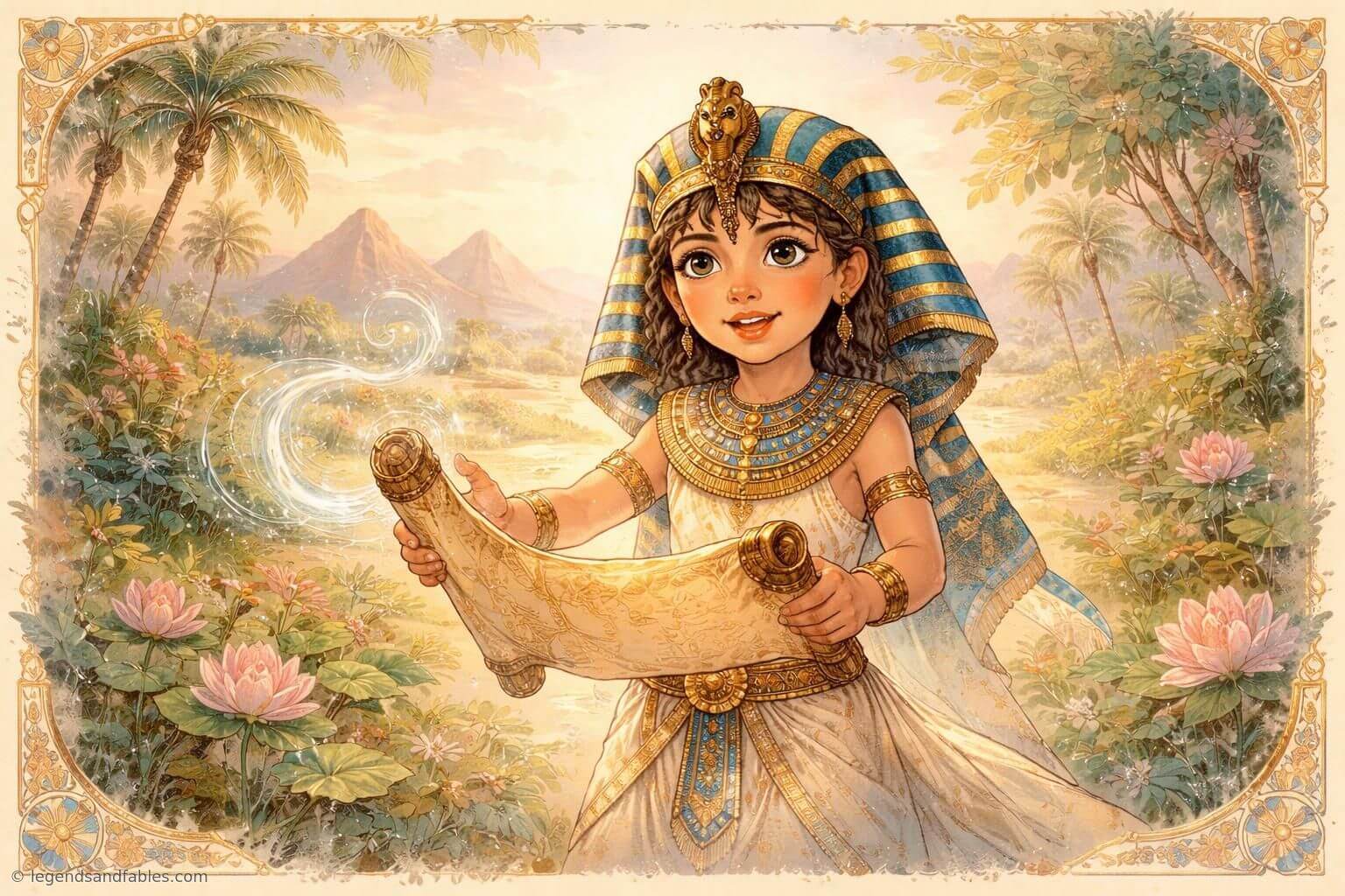 The Boy Pharaoh and the Magic Scroll