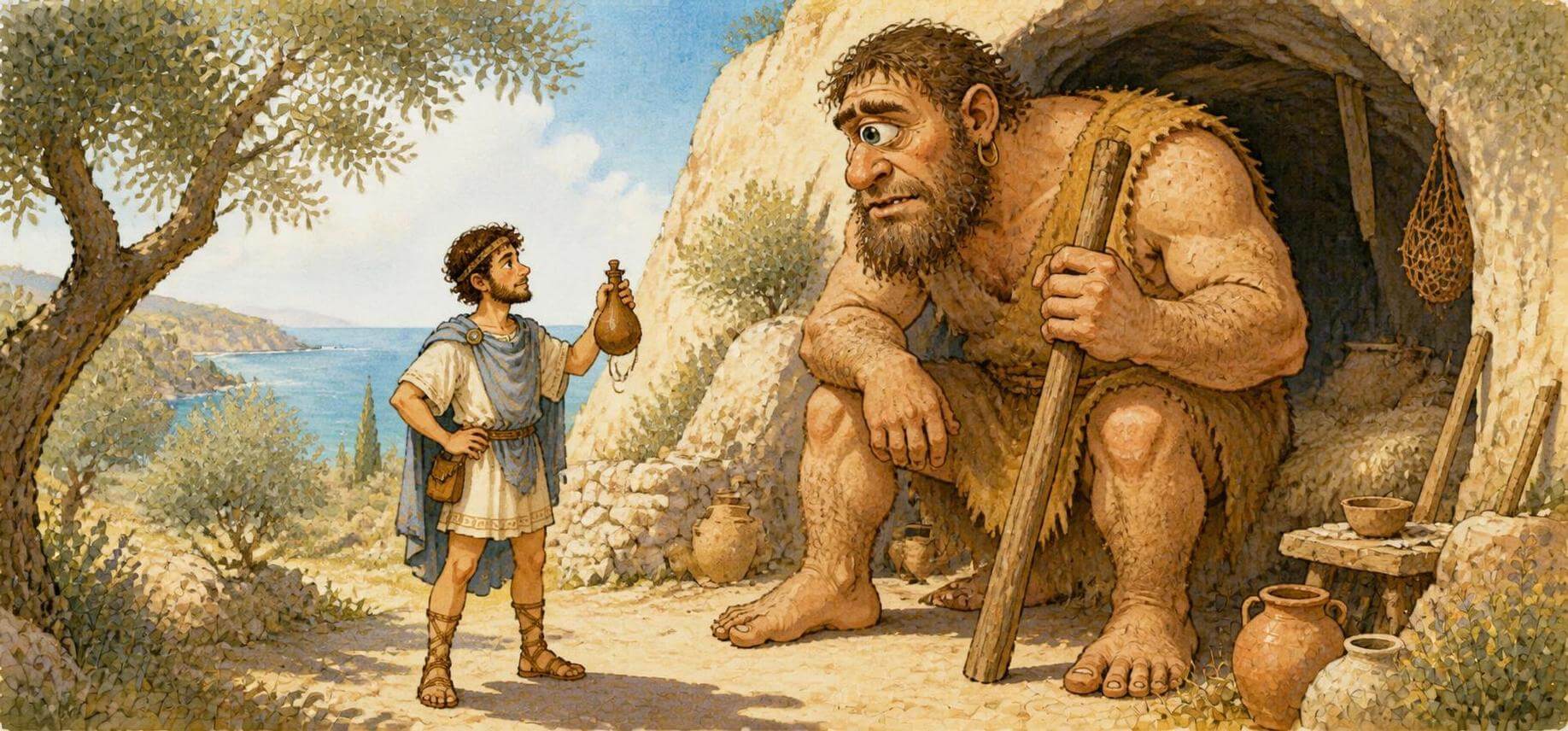 The Clever Odysseus and the Cyclops — Legends and Fables