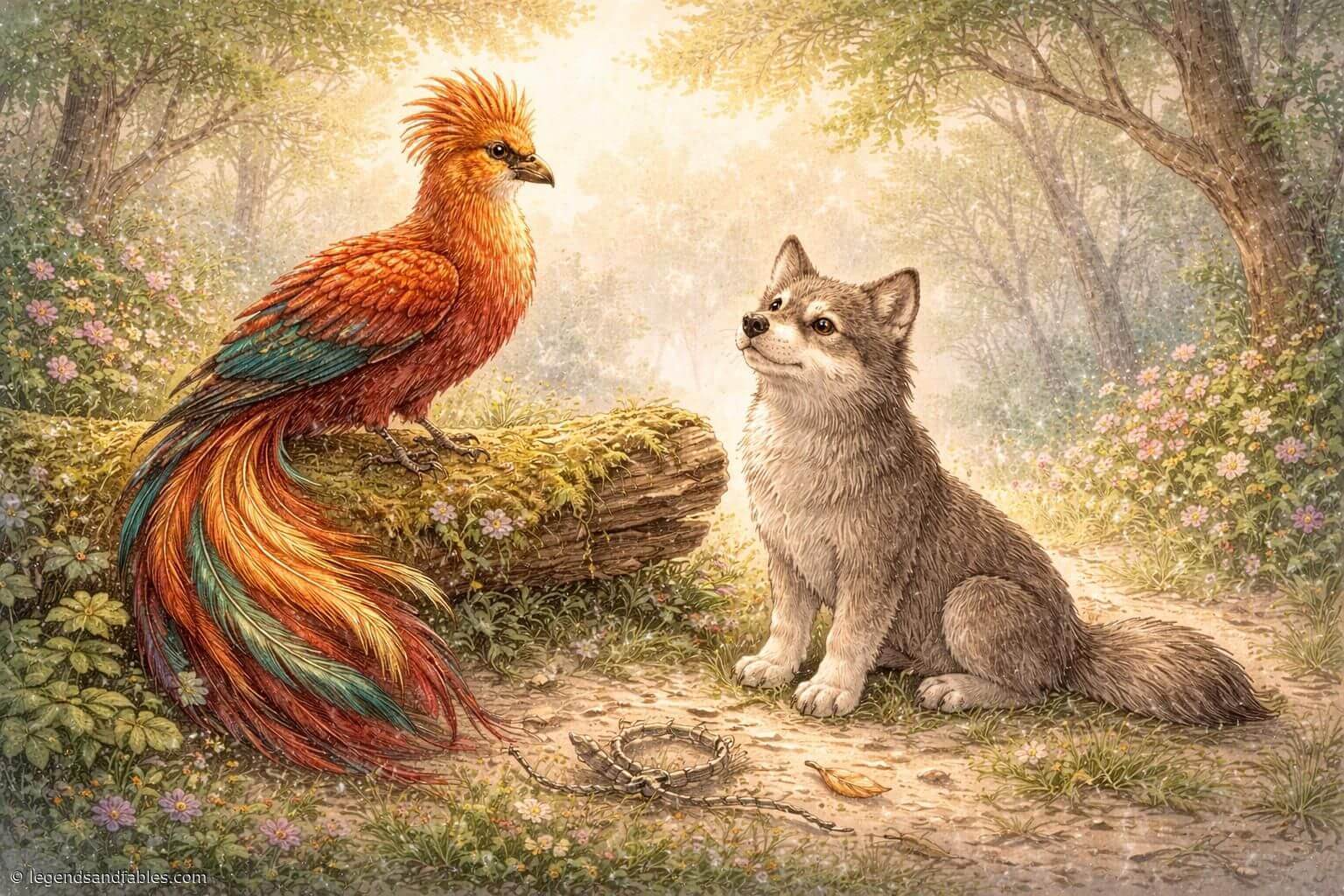 The Firebird and the Grey Wolf