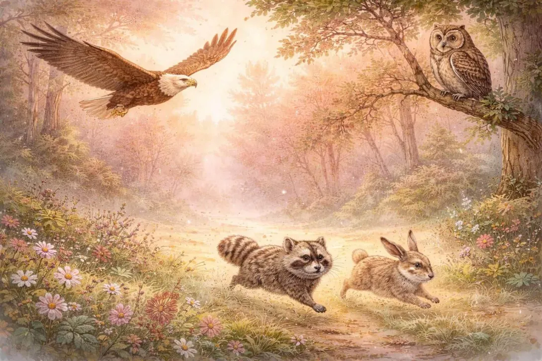 The Great Race of the Birds and Animals