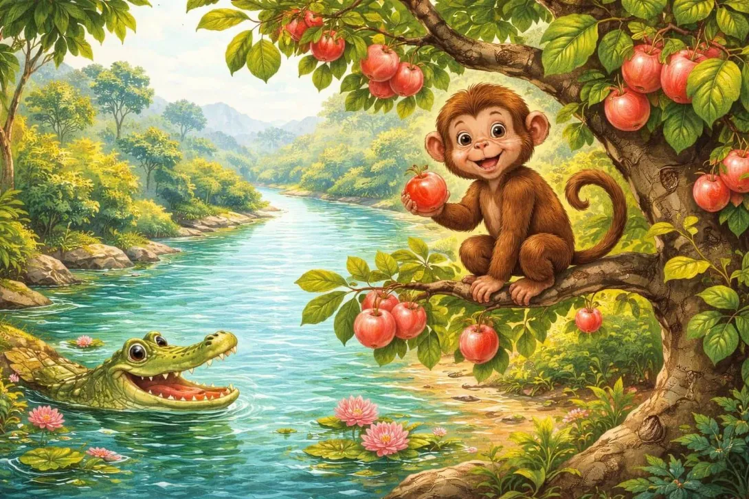 The Monkey and the Crocodile